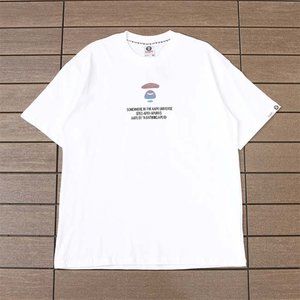 AAPE Colorful Ape Head Lettering Logo T-Shirt - White Short Sleeve